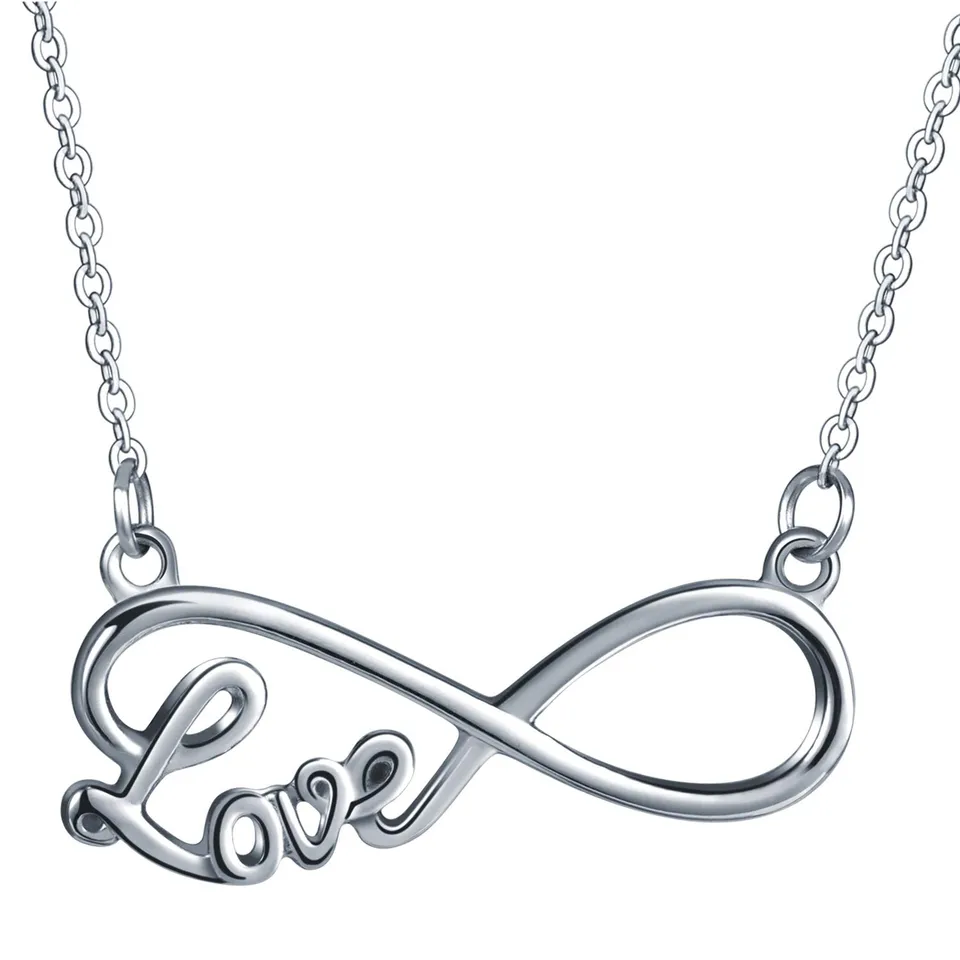 INFINIONLY Fashion Necklaces collana infinito acciaio