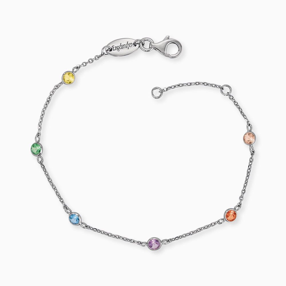 Engelsrufer Moonlight bracciale argento zirconia multicolor