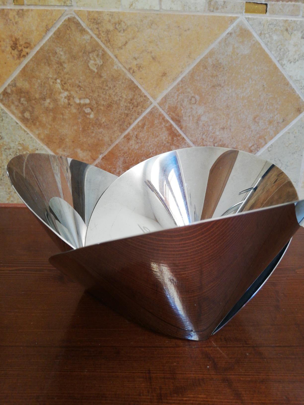 Alessi Harmonic ABI03 Cestino Acciaio 22 cm Lucido