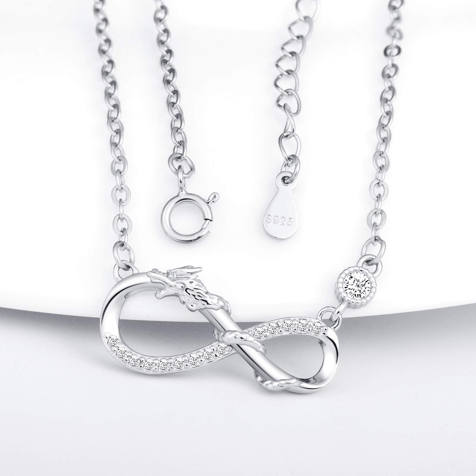 INFINIONLY Fashion Necklaces collana infinito argento