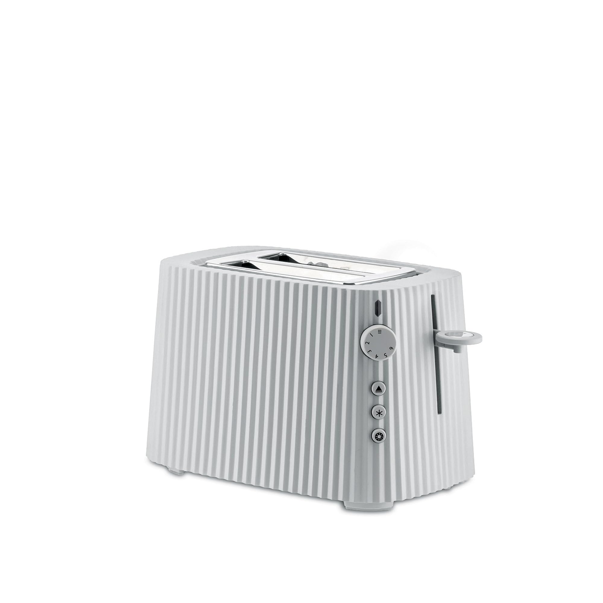 Alessi Plissé tostapane bianco resina 6 livelli doratura