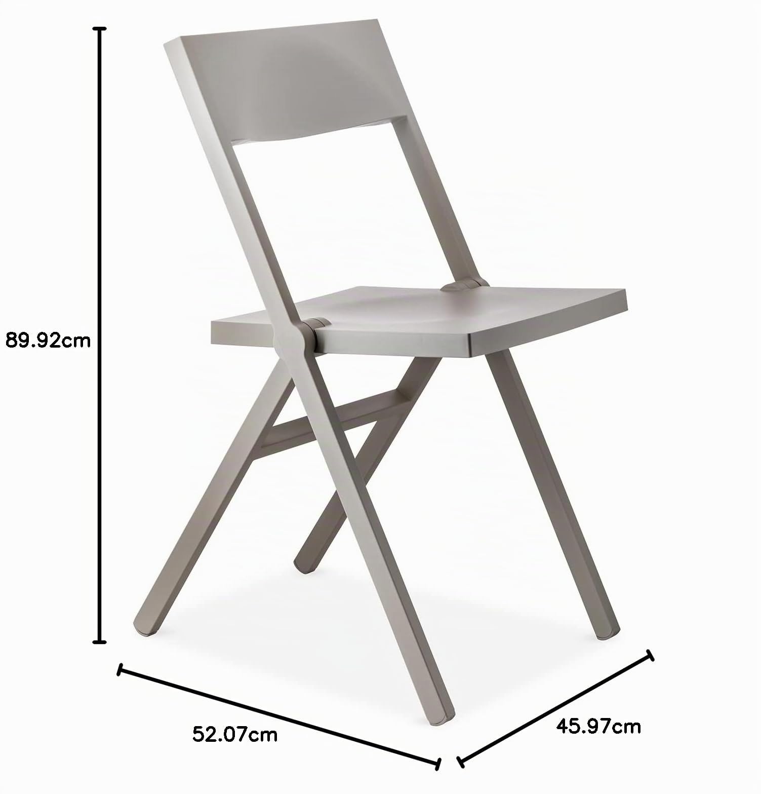 Alessi Piana ASPN7032 sedia pieghevole grigia polipropilene