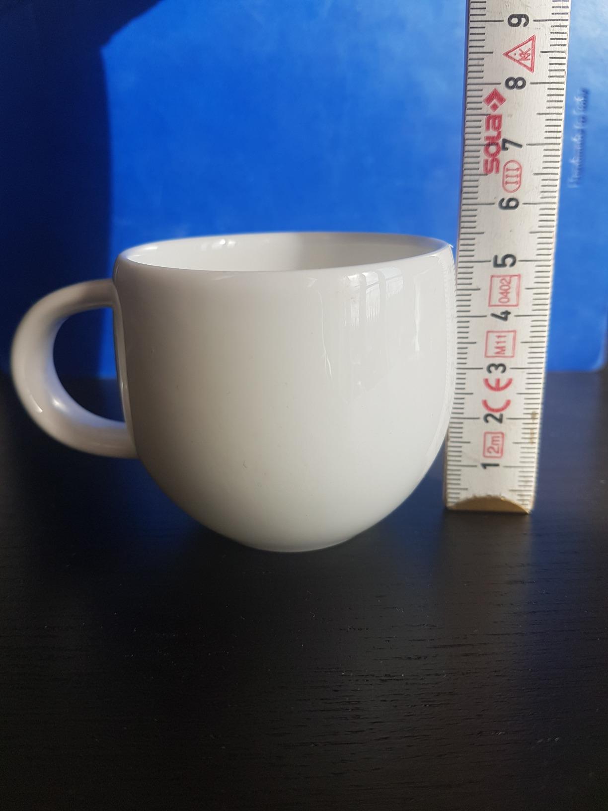 Alessi All-Time set 4 tazzine caffè bone china bianco
