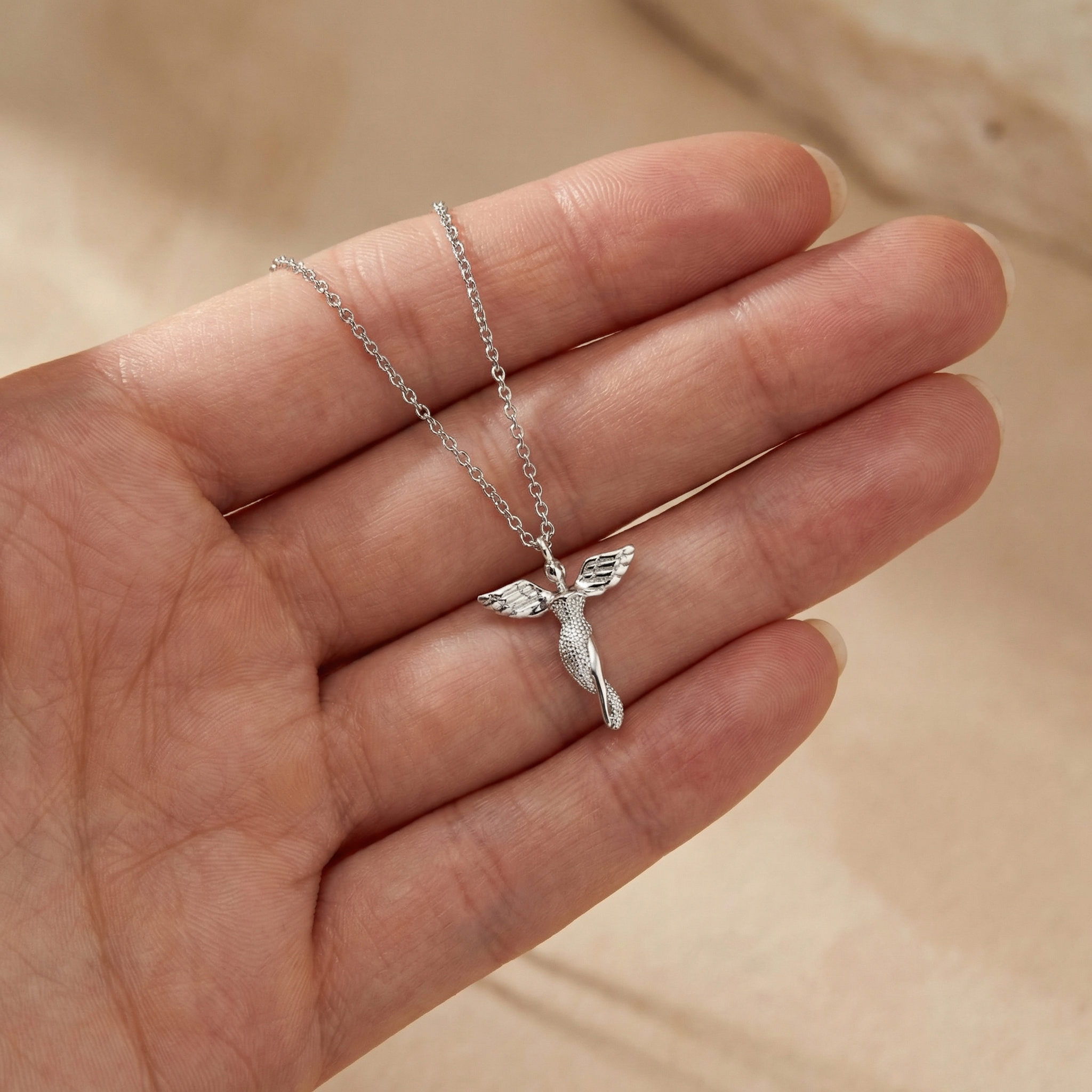 Engelsrufer Schutzengel collana argento angelo zirconia