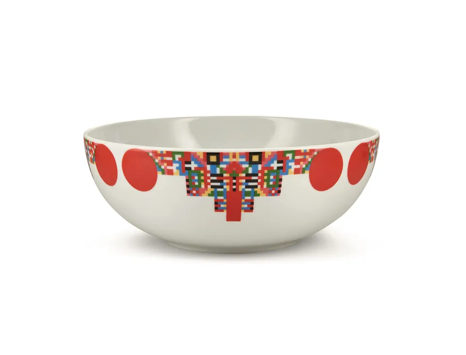 Alessi Holyhedrics ESA11 ciotola porcellana multicolore 25 cm