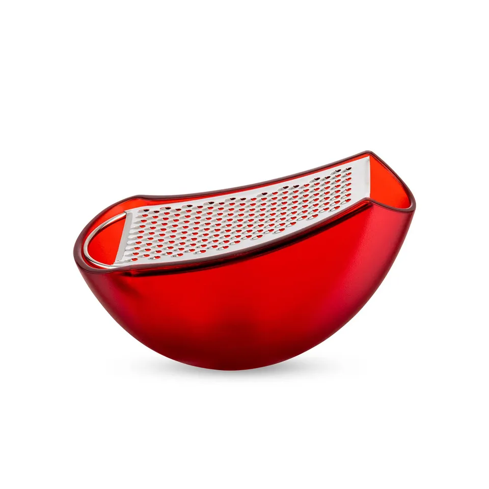 Alessi Parmenide AARU01 R grattugia rossa acciaio