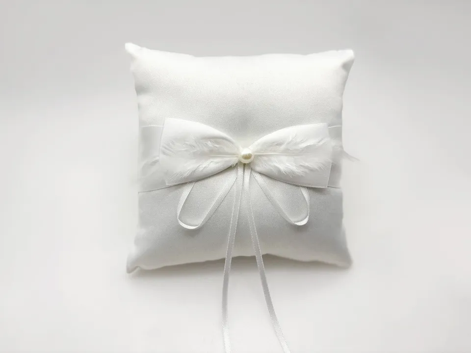 Engelsrufer Love Stories cuscino portafedi crema 15x15 cm