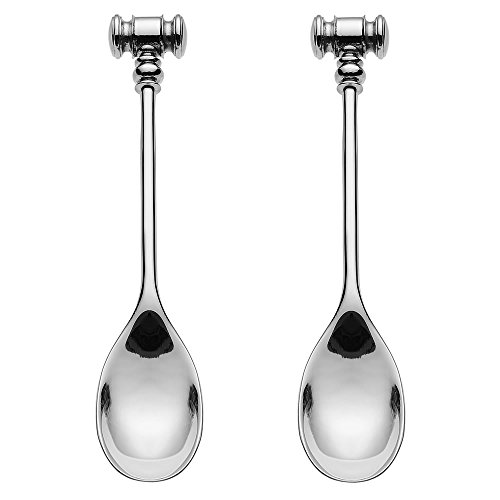 Alessi Dressed MW20S2 Set 2 Cucchiaini Acciaio Lucido