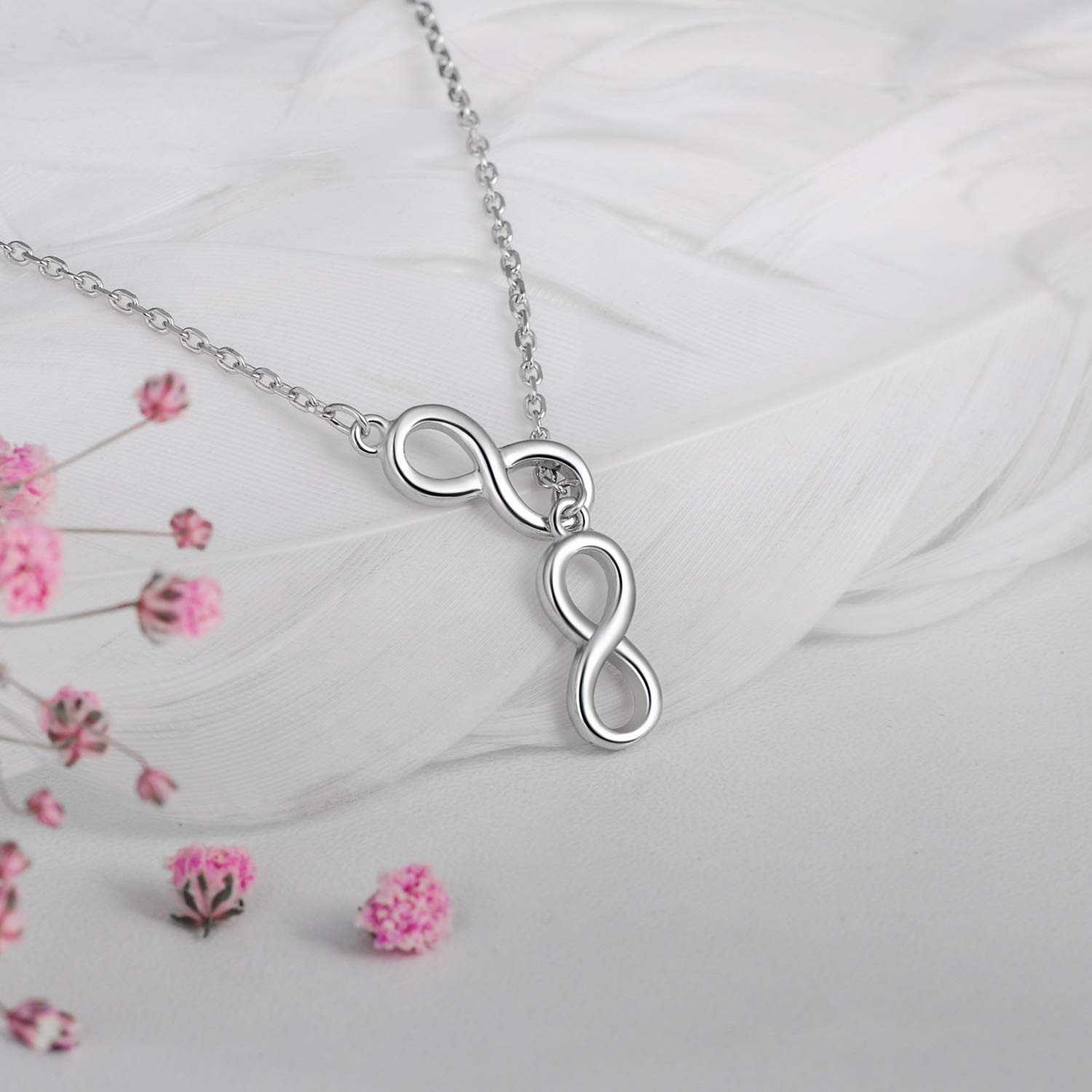 INFINIONLY Fashion collana doppio infinito Y argento 925