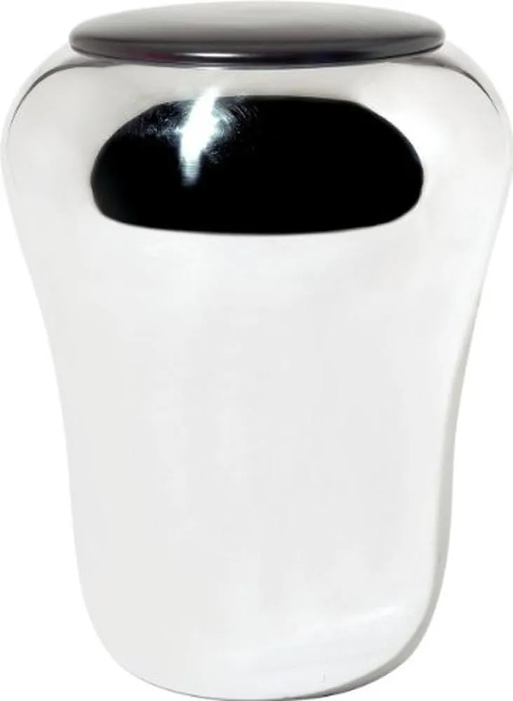 Alessi Babà SG74 sgabello cesto acciaio legno 46,5 cm