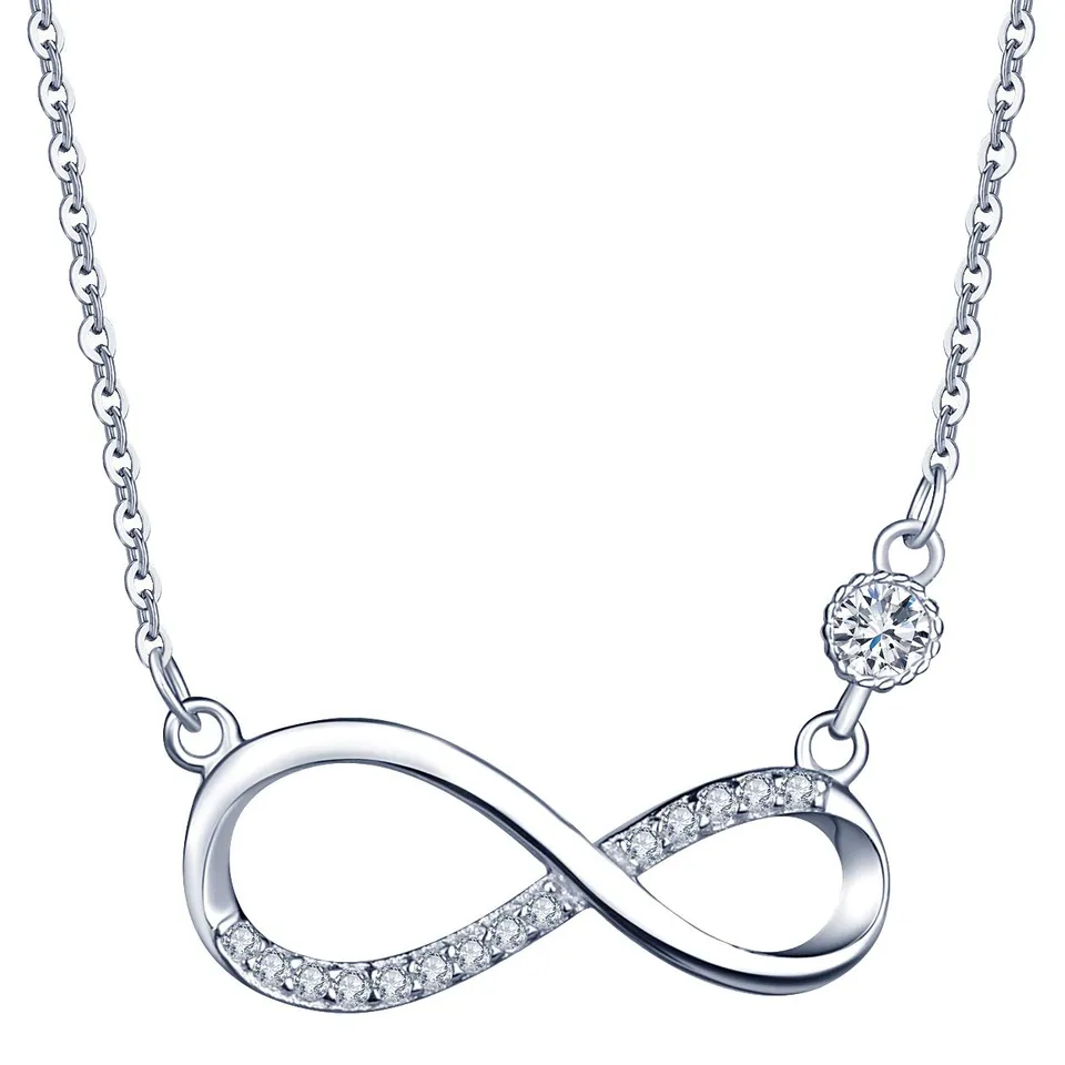 Infinionly Fashion Necklaces collana infinito argento 925 Silver