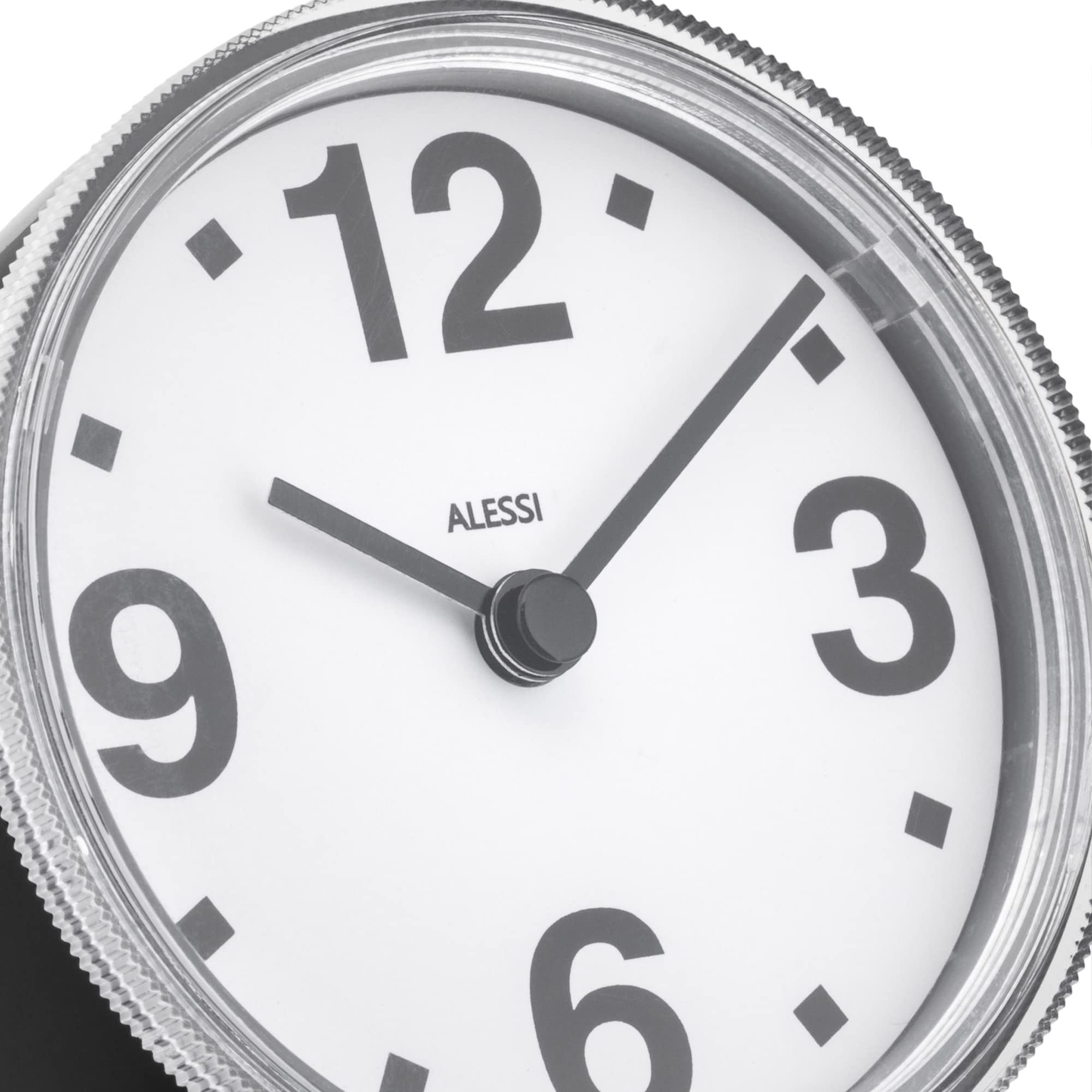 Alessi Cronotime 01 B orologio tavolo nero ABS