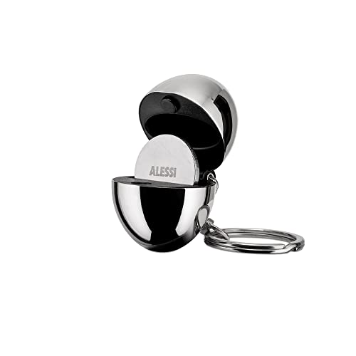 Alessi Bon Bon FA07 Portachiavi Portagettone Acciaio Grigio