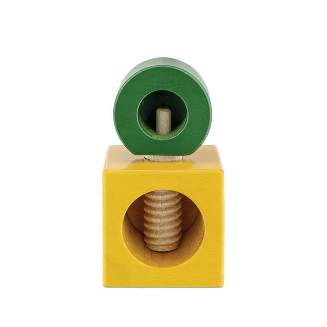Alessi Twergi ES20 1 schiaccianoci legno giallo verde