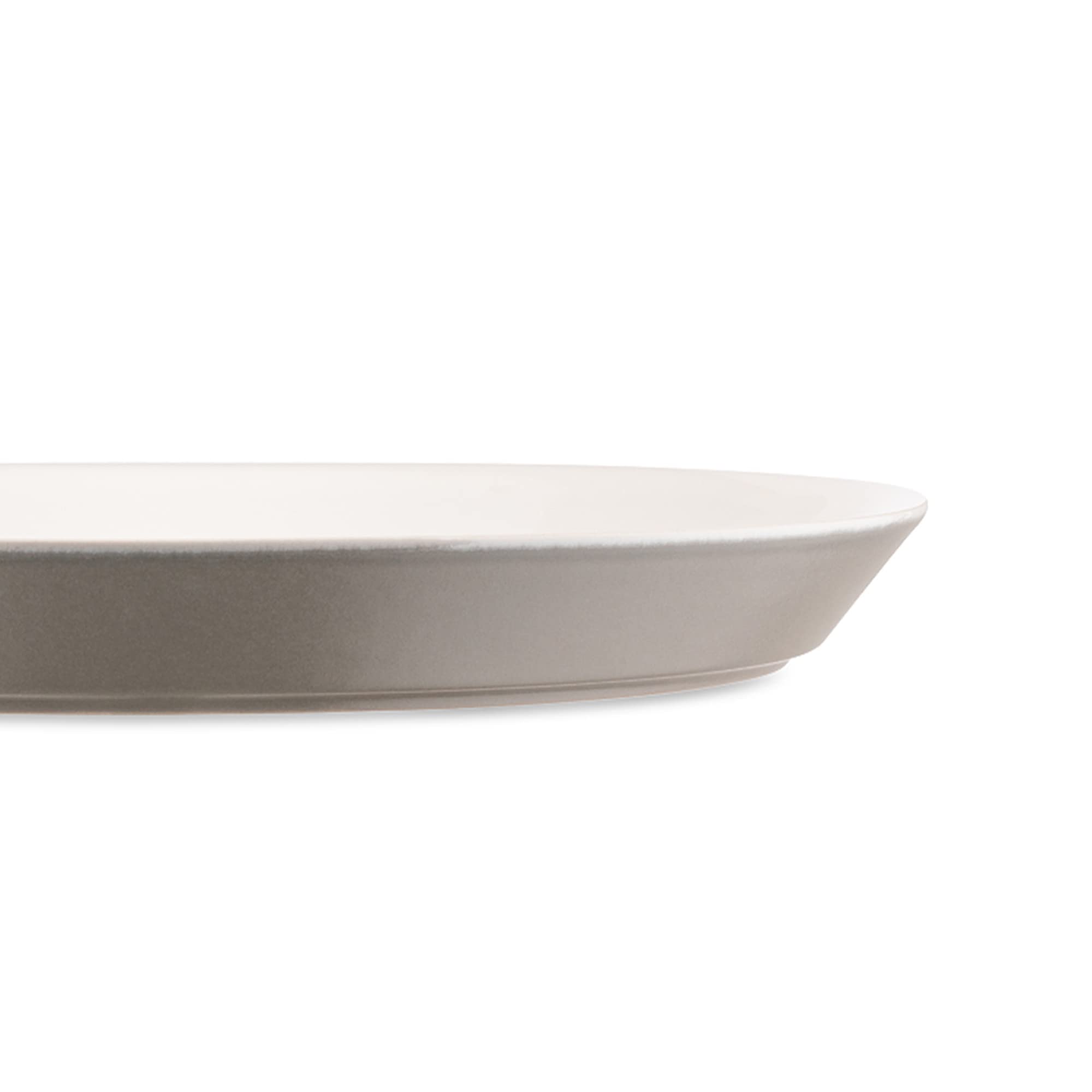 Alessi Tonale DC03/1 LG piatto piano stoneware grigio set 4