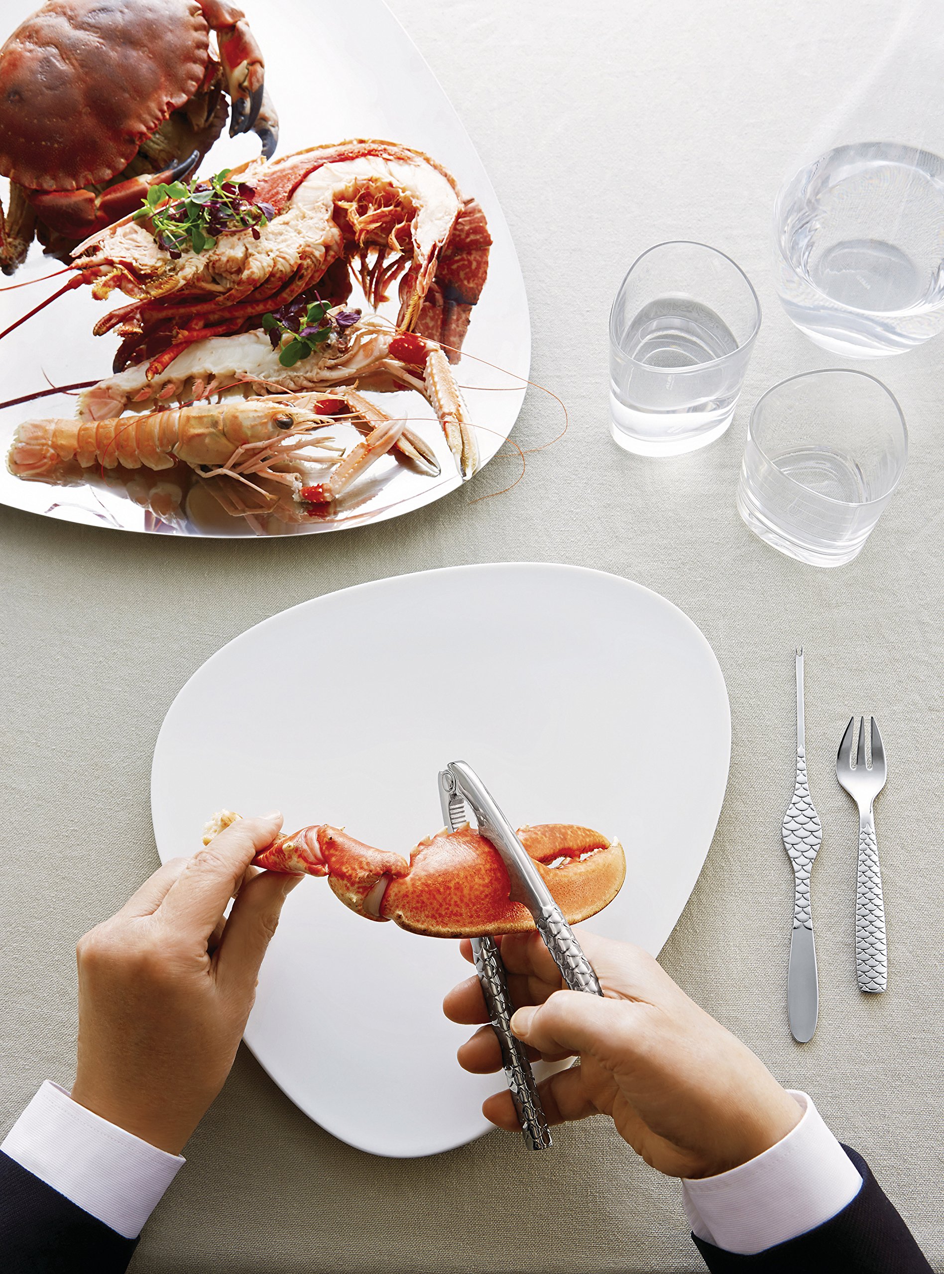 Alessi Colombina Fish FM23/42 schiaccia crostacei acciaio 18/10