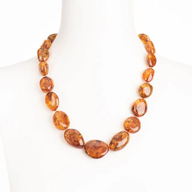 Chic Ad Hoc Collane girocollo collana ambra baltica cognac chiaro