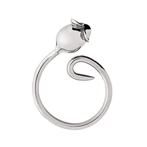 Alessi Pip PGFGO02 portachiavi acciaio 5x4 cm