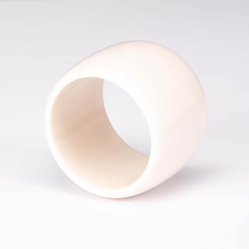 Chic Ad Hoc Bracciale Bangle Rigido Resina Avorio