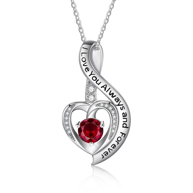 Jessemade Gioielli Collana Cuore Argento 925 Mamma