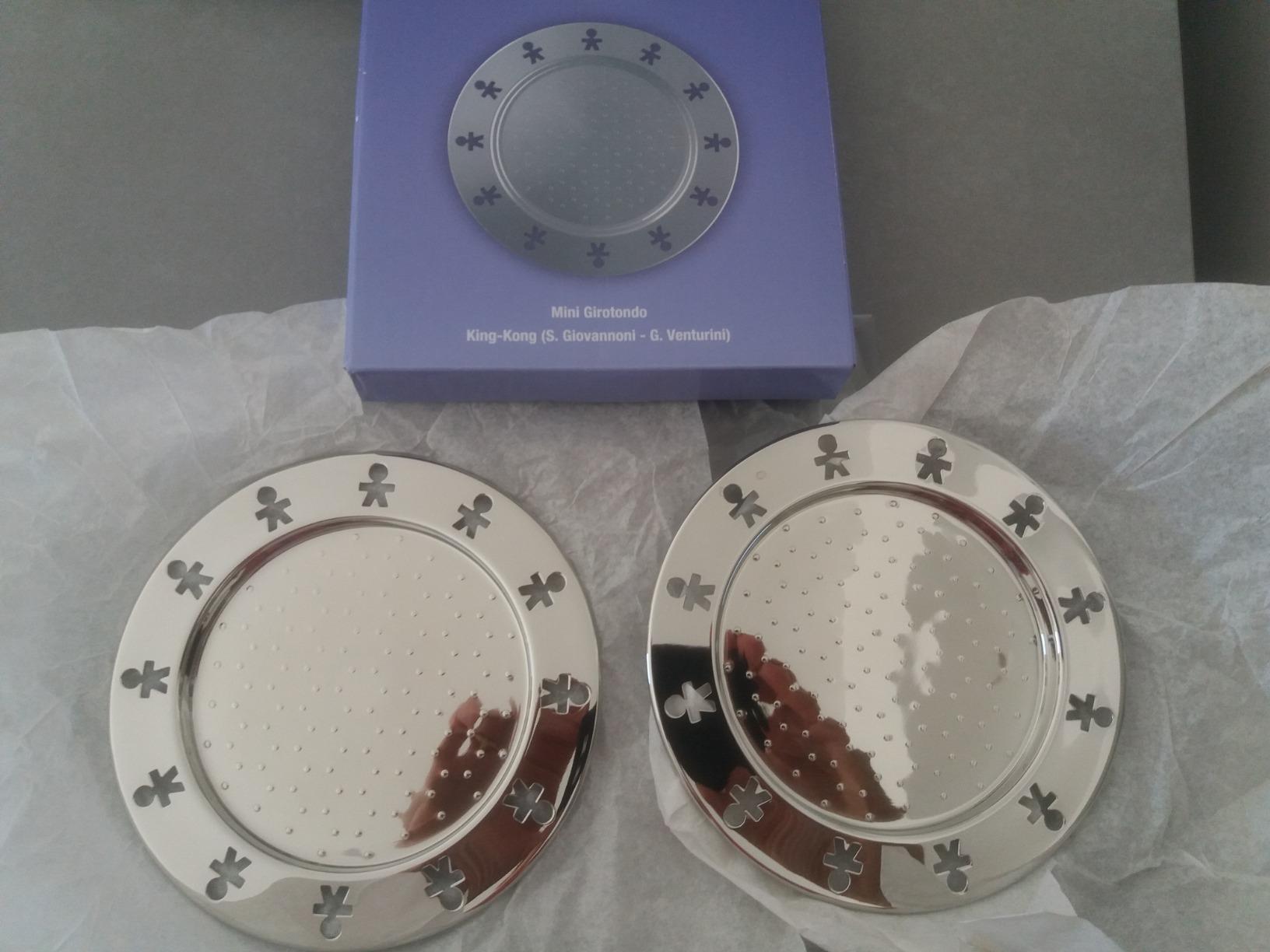 Alessi Girotondo AKK80/15 sottobottiglia acciaio set 2 pezzi