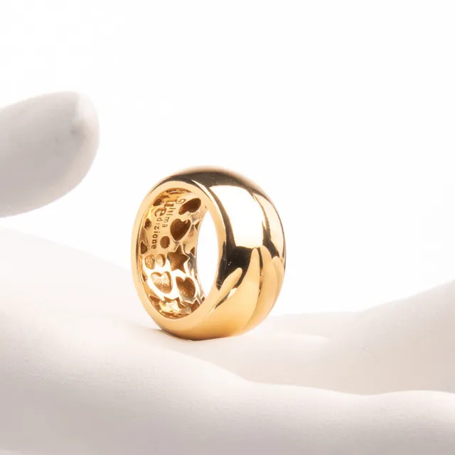 Chic Ad Hoc Anello Fascia Stondata Oro Anello