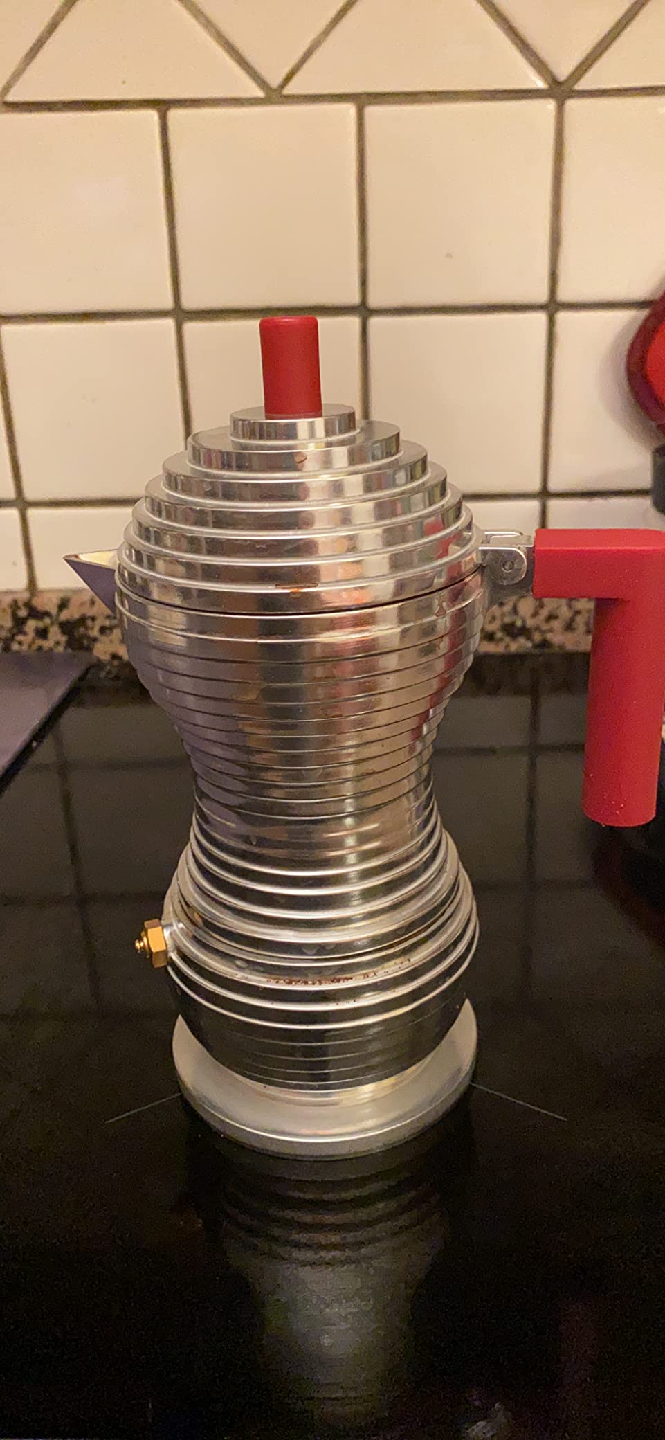 Alessi Pulcina MDL02/6 R moka induzione 6 tazze rossa