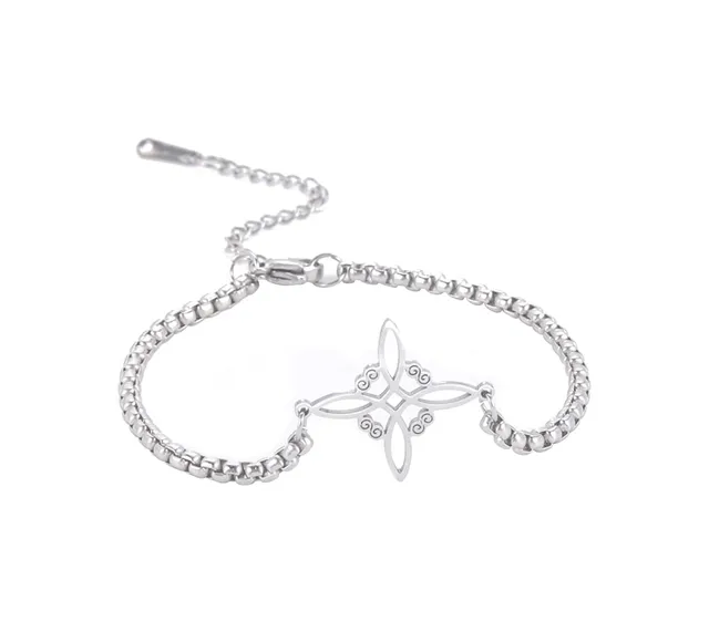 Eueavan Bracelets bracciale nodo celtico argento1 regalo donna