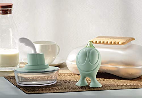 Alessi Ship Shape ASG13 portaburro verde con spatola