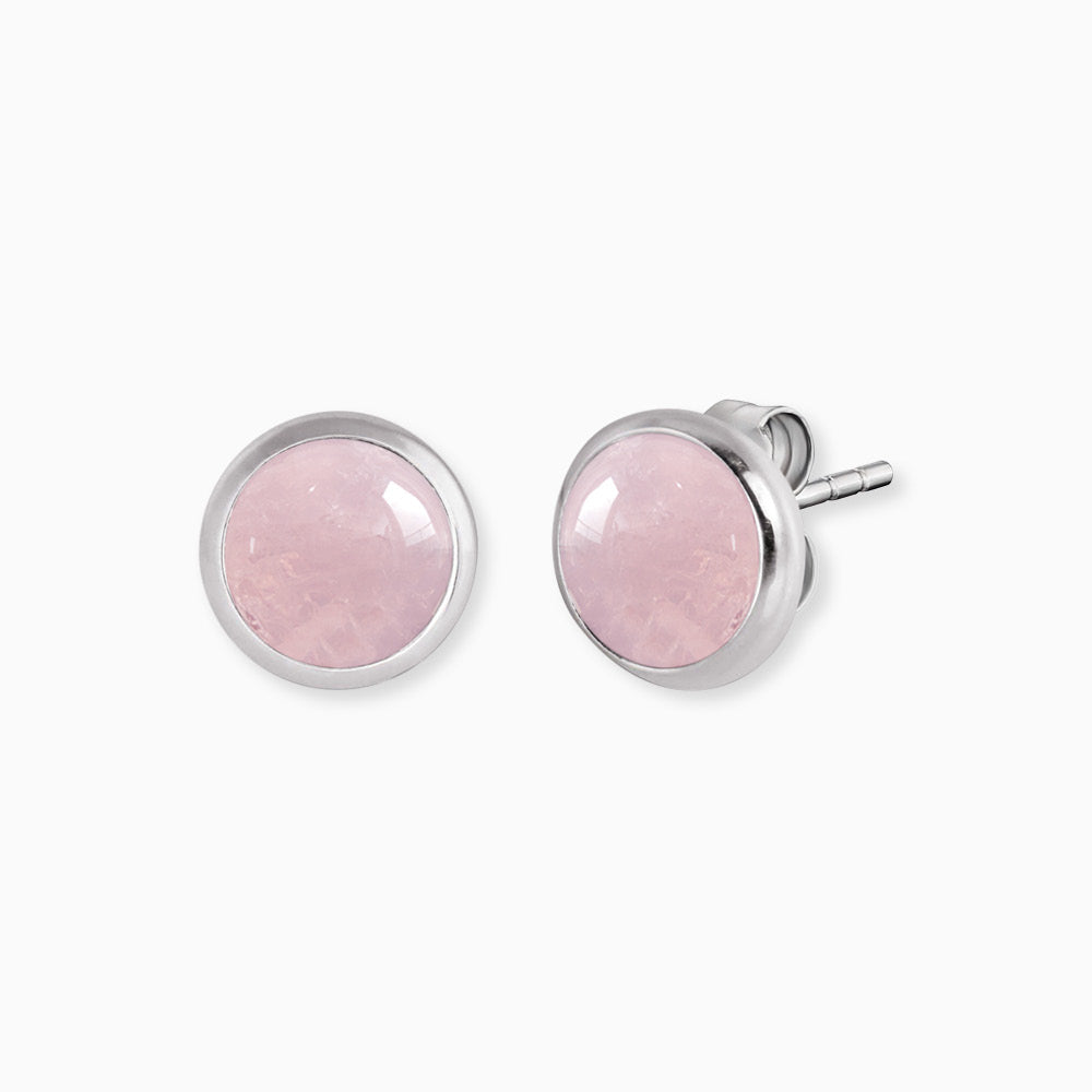Engelsrufer Ohrstecker Rosenquarz orecchini argento pietra rosa