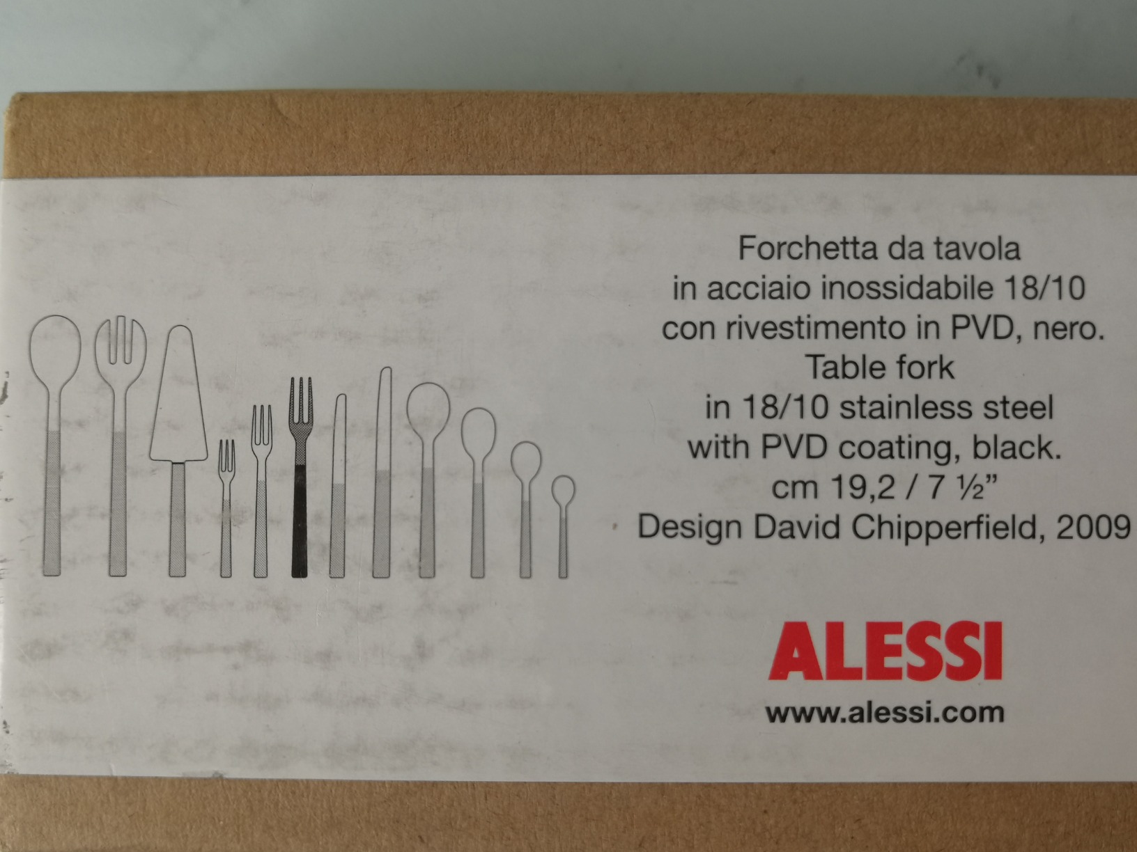 Alessi Santiago DC05/2 forchetta tavola acciaio lucido set 6