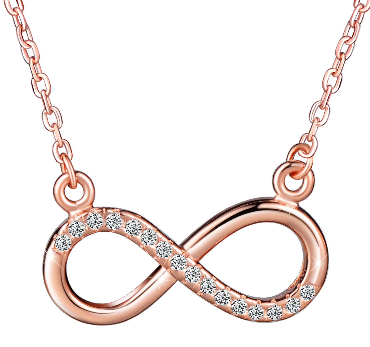 Infinionly Fashion collana infinito argento oro rosa