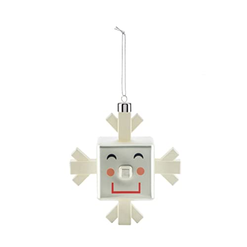 Alessi Snowray GJ02 9 Pallina Natale Vetro Fiocco Neve