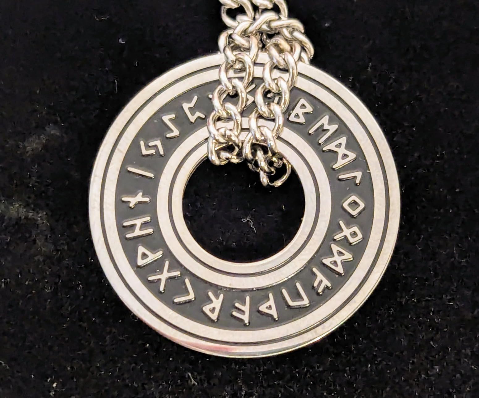 EUEAVAN Necklaces collana runa vichinga trecce argento