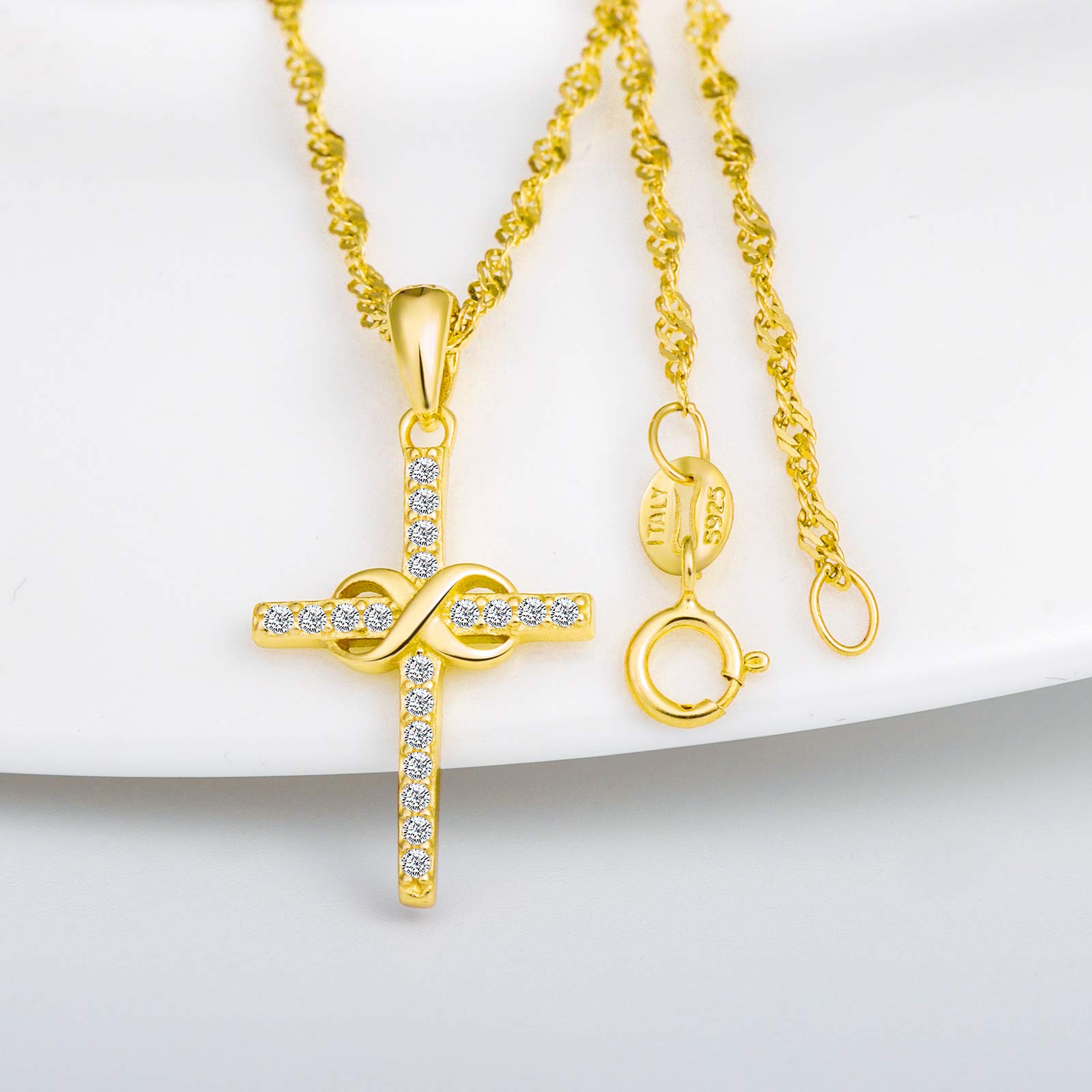 INFINIONLY Fashion Necklaces collana infinito oro