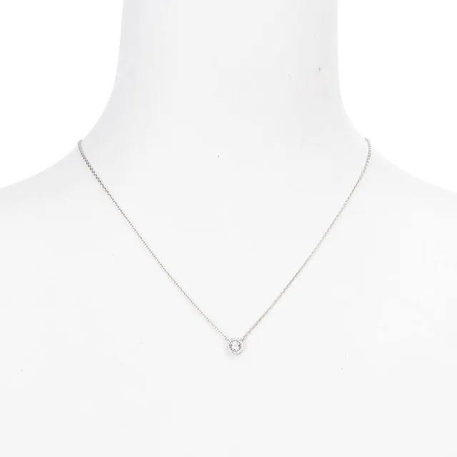 Chic Ad Hoc Collana Girocollo Argento Punto Luce Zirconi