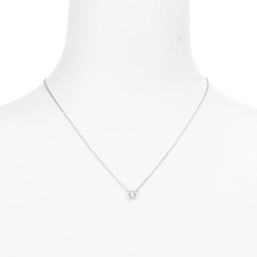 Chic Ad Hoc Collana Girocollo Argento Punto Luce Zirconi