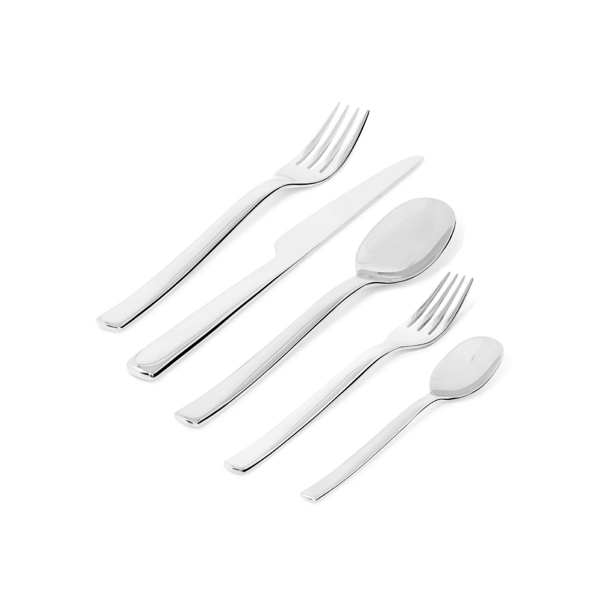 Alessi set posate 5 pezzi acciaio inox tavola