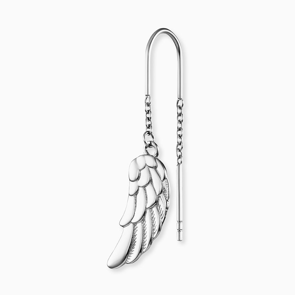 Engelsrufer Ohrringe orecchini pendenti piuma argento 925