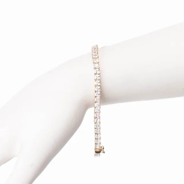Chic Ad Hoc Bracciali tennis carré bracciale oro zirconi