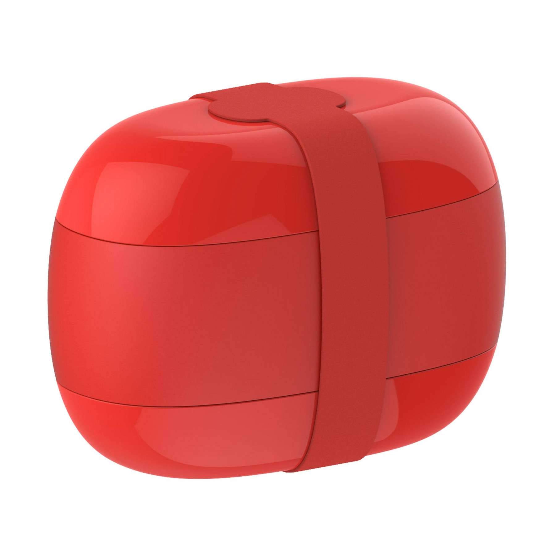 Alessi Food à Porter SA02 R Lunch Box 3 Scomparti Rosso