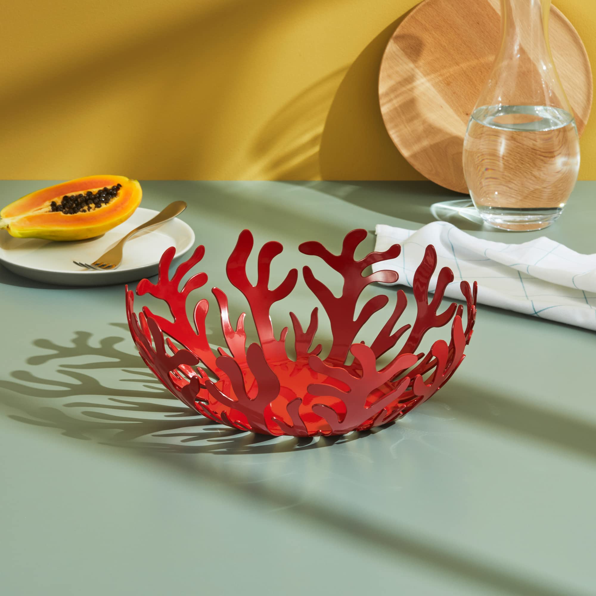 Alessi Mediterraneo ESI01/29 fruttiera rossa 29 cm