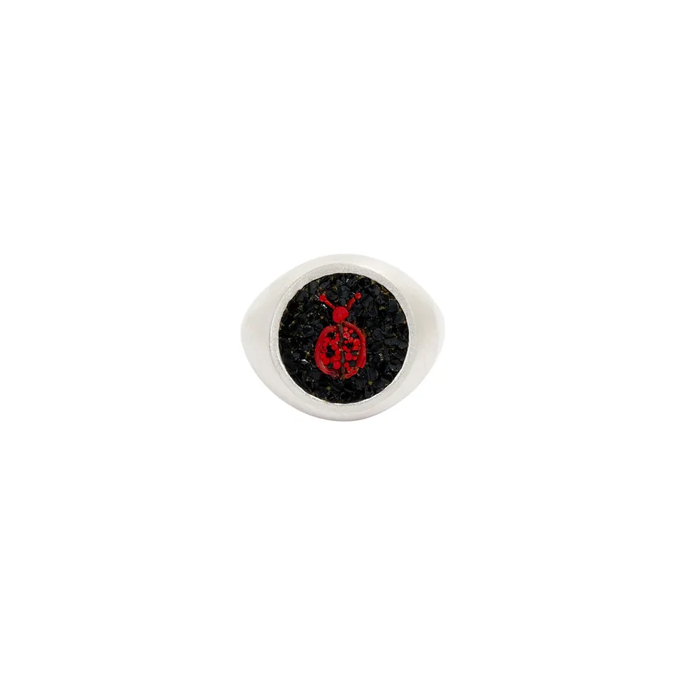 Le Sibille Coccinella Ring argento 925 regolabile