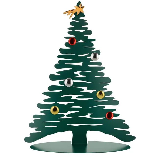 Alessi Bark BG06 GR decorazione natalizia verde acciaio
