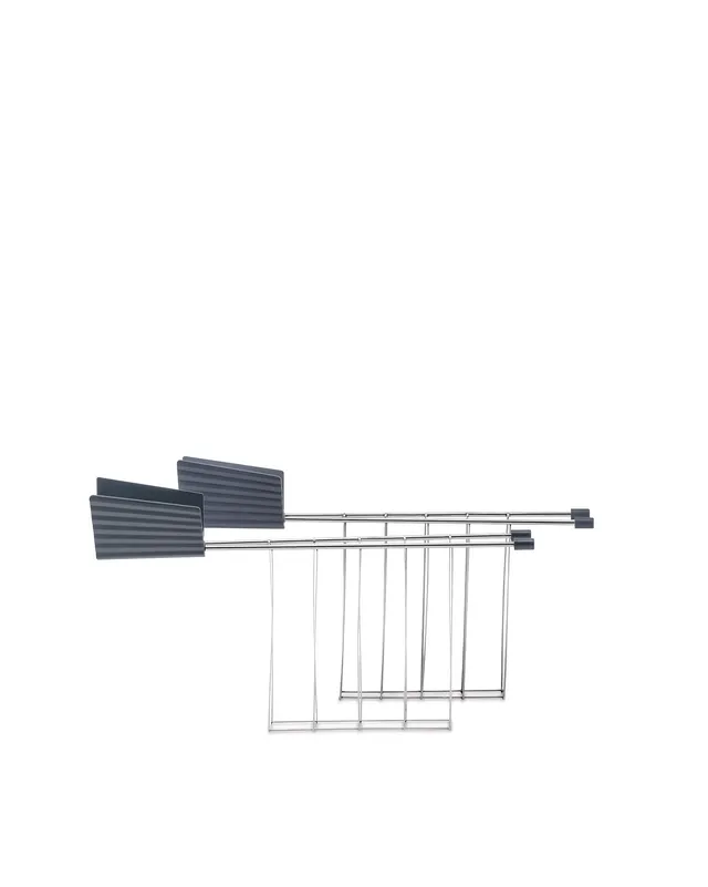 Alessi Plissé MDL08RA G Pinze Tostapane Grigio 2 Pezzi