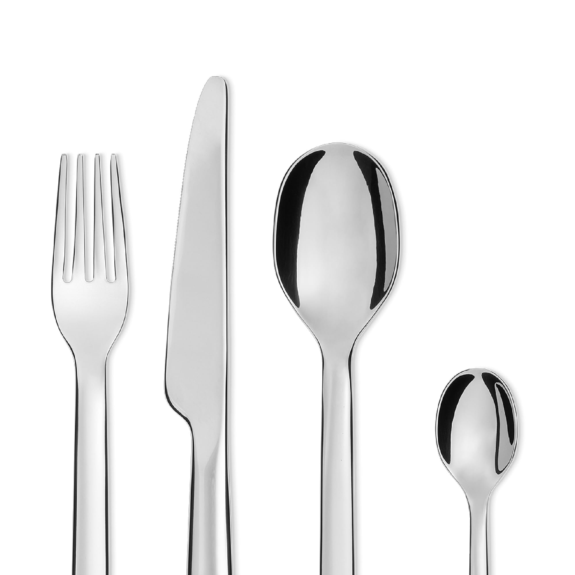 Alessi Ovale REB09S24 Servizio Posate Acciaio 24 Pezzi 6 Pers.