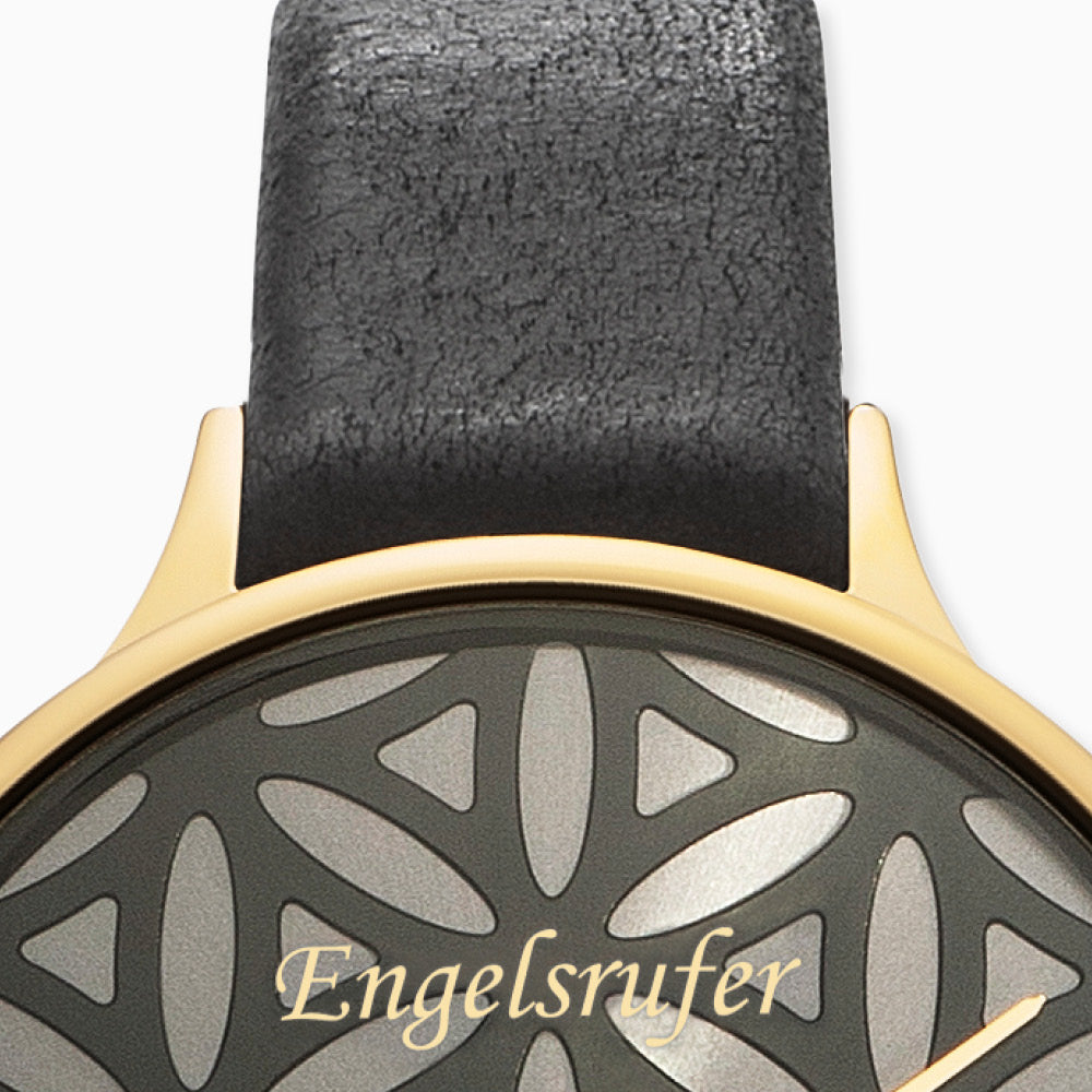 Engelsrufer Fiore Vita orologio acciaio oro pelle nera