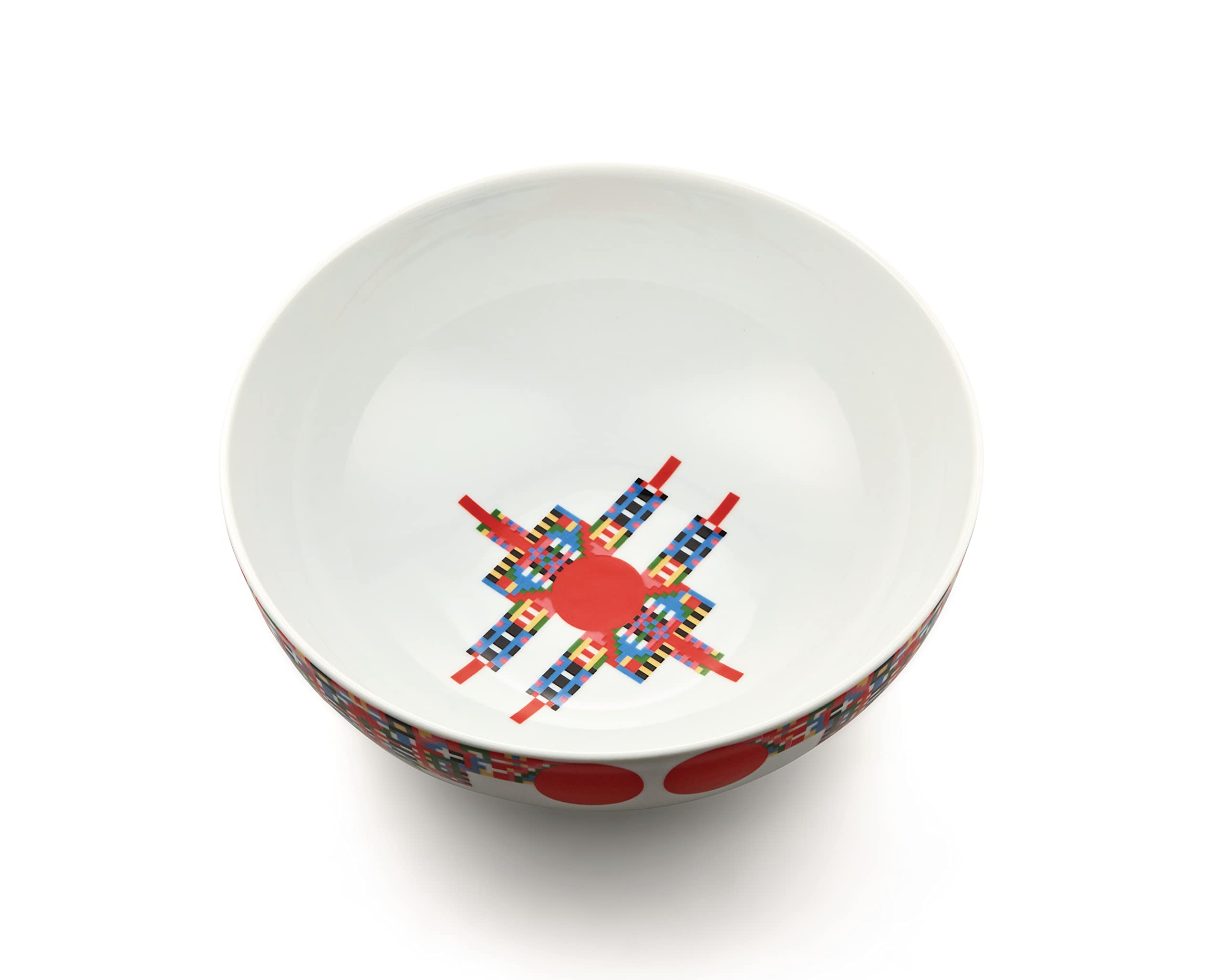 Alessi Holyhedrics ESA11 ciotola porcellana multicolore 25 cm