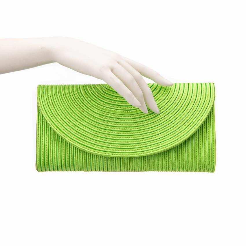 Chic Ad Hoc Pochette corda seta verde lime