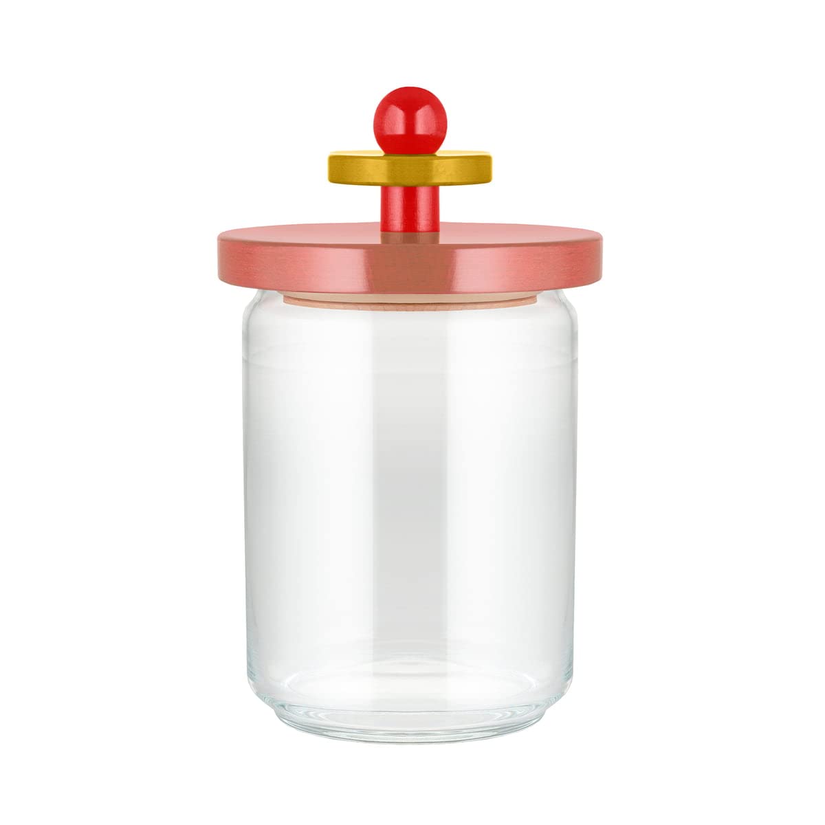 Alessi ES16/100 2 Mr Sottsass barattolo vetro rosa 12 cm